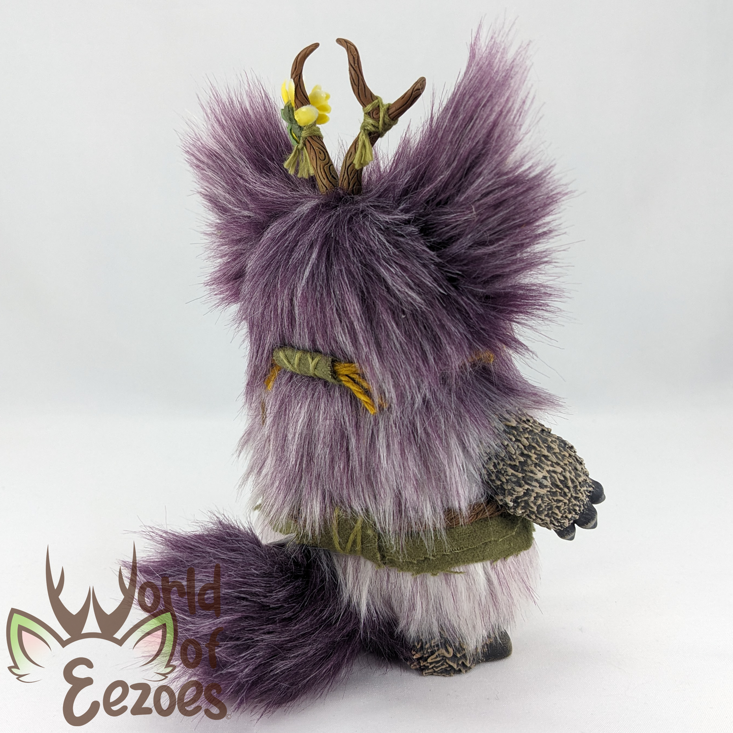 Purple Flower Eezoe Art Doll OOAK by KidCitizen