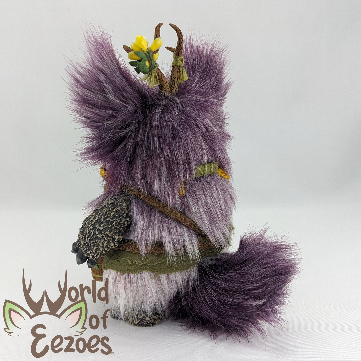 Purple Flower Eezoe Art Doll OOAK by KidCitizen