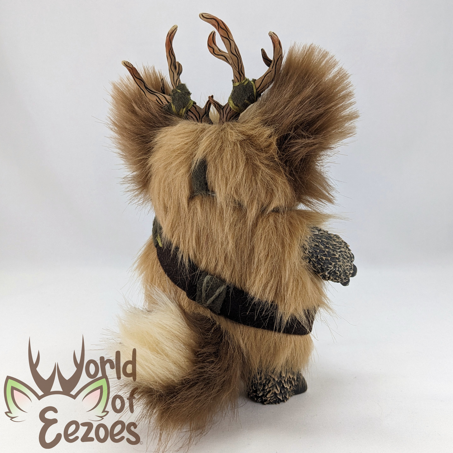 Brown Button Eezoe Art Doll OOAK by KidCitizen