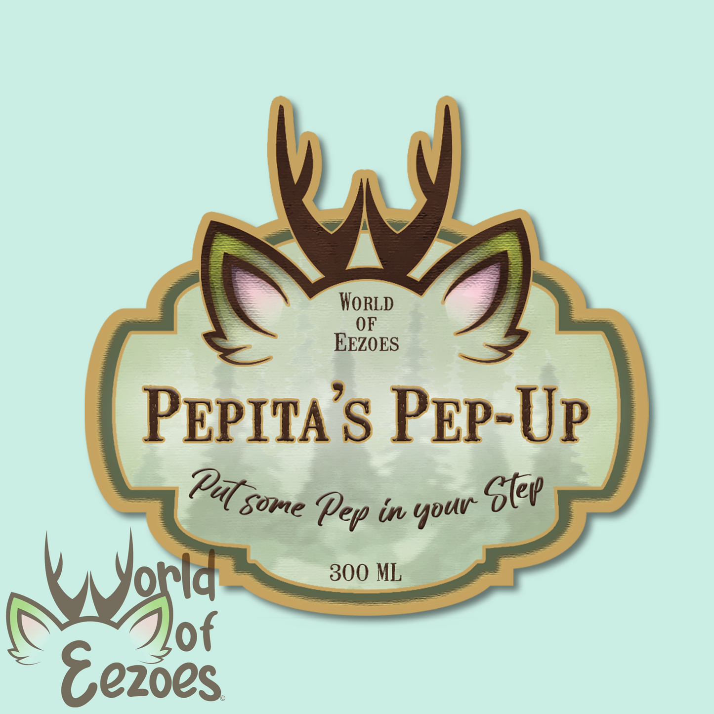 Argyle Apothecary Series VINYL STICKER Pepita's Pep-Up