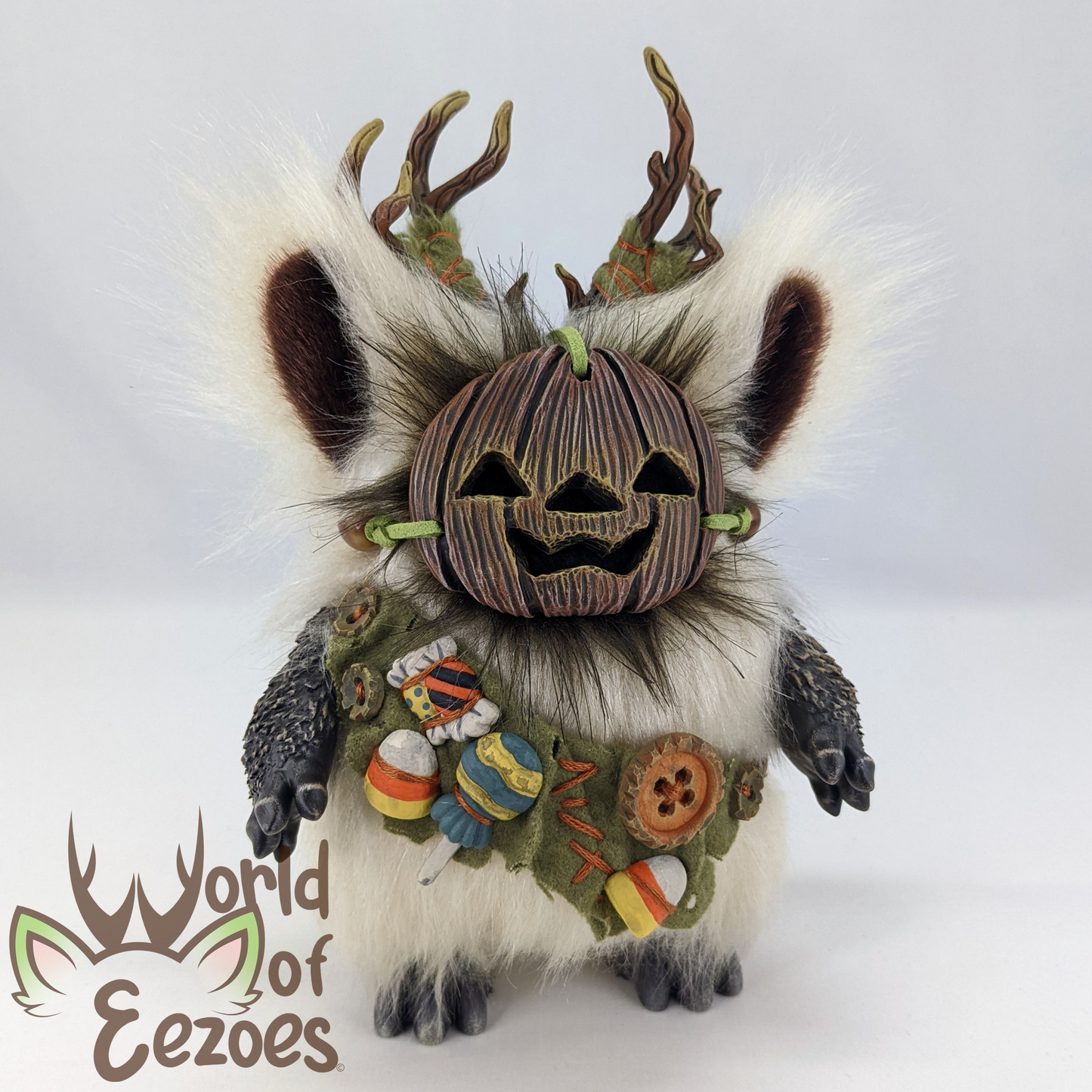 Candy Pumpkin Eezoe Art Doll OOAK by KidCitizen