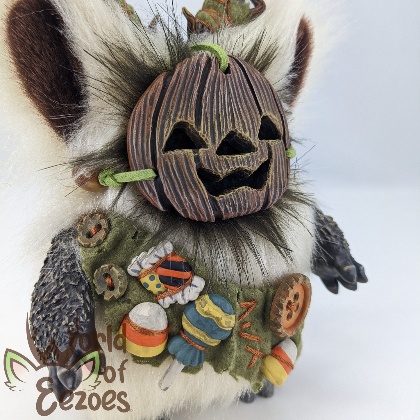 Candy Pumpkin Eezoe Art Doll OOAK by KidCitizen