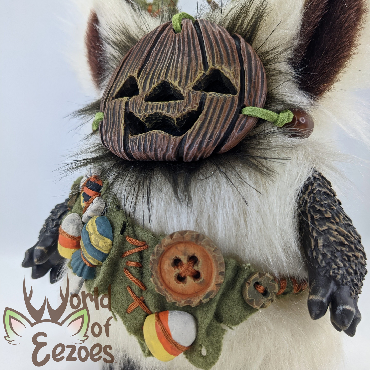 Candy Pumpkin Eezoe Art Doll OOAK by KidCitizen