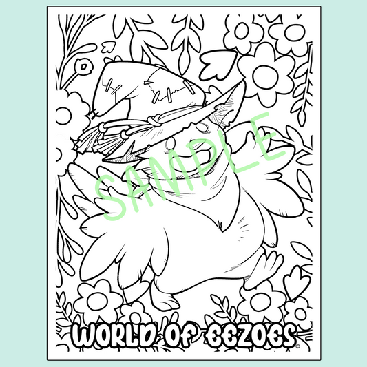 Carecrow Colouring Page FREE Digital Download