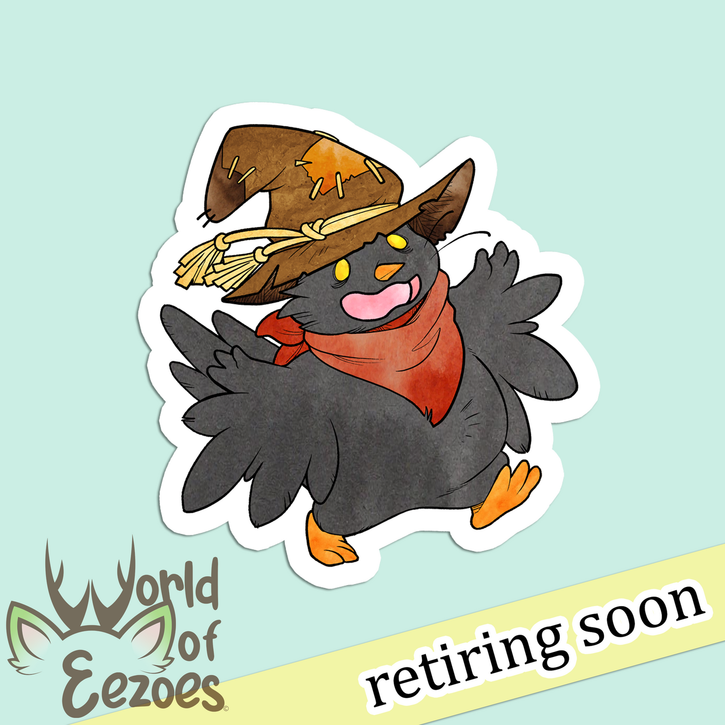 VINYL STICKER Carecrow - Retiring Soon