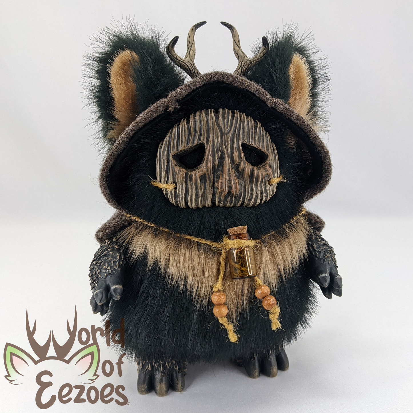 Hooded Cloak Eezoe Art Doll OOAK by KidCitizen