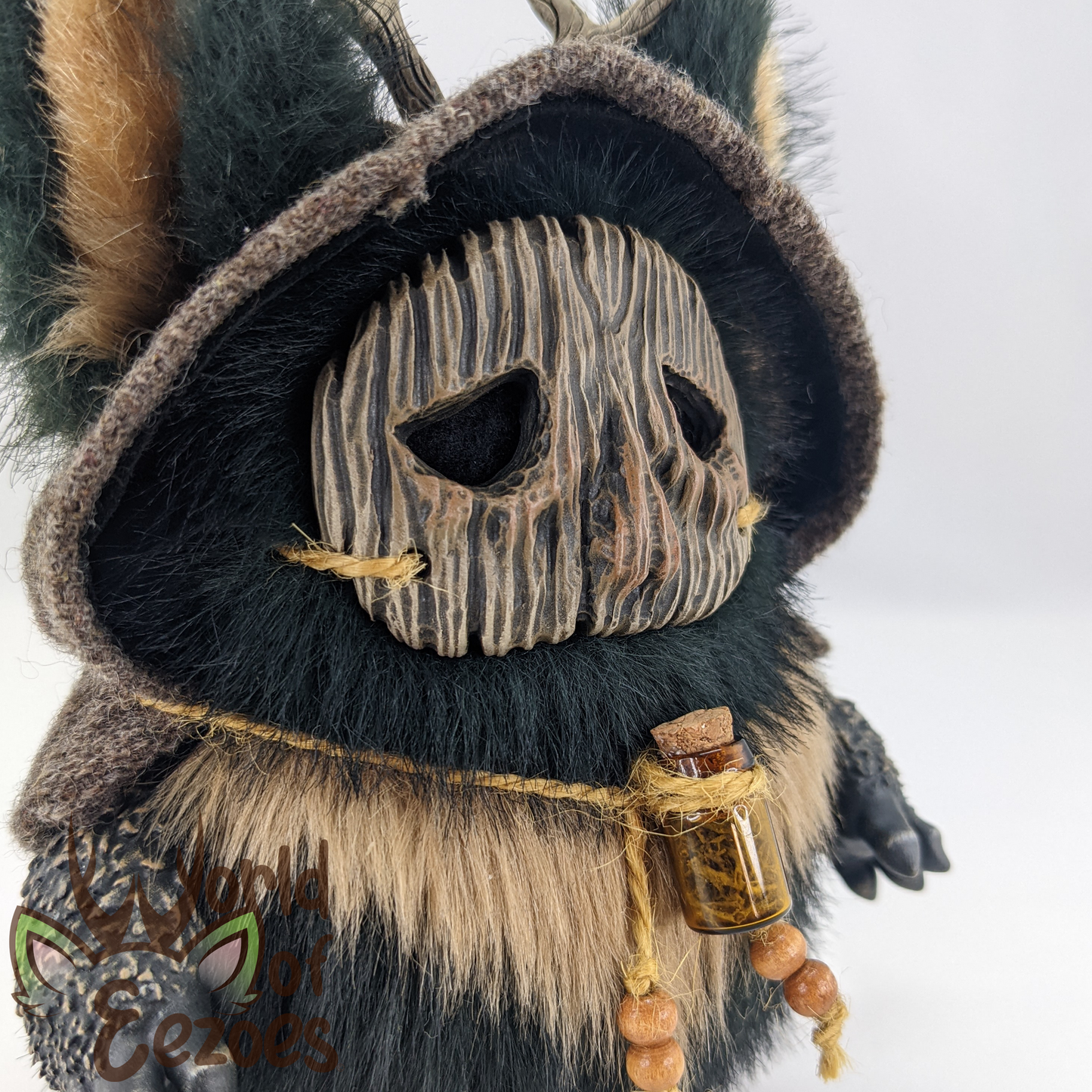 Hooded Cloak Eezoe Art Doll OOAK by KidCitizen