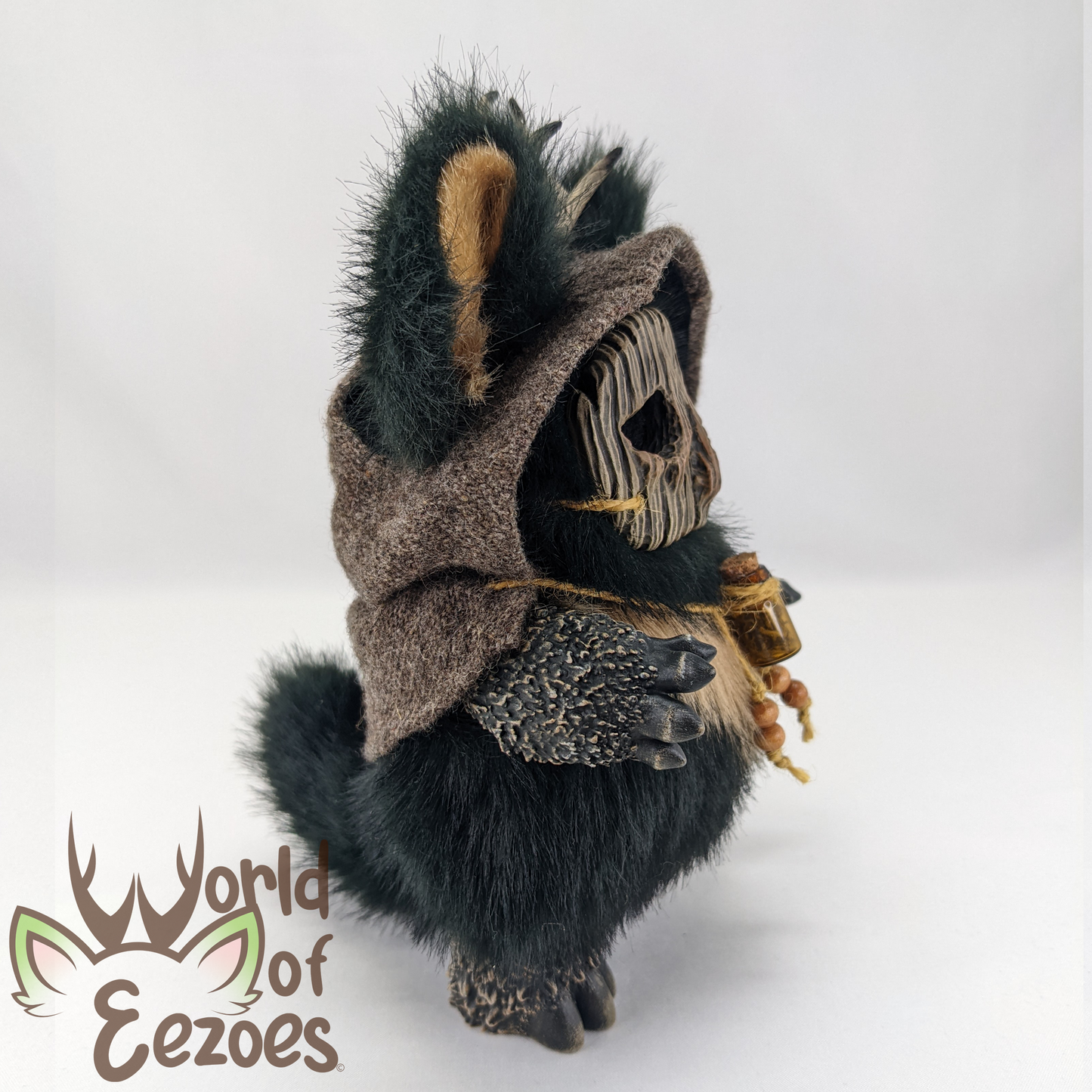 Hooded Cloak Eezoe Art Doll OOAK by KidCitizen