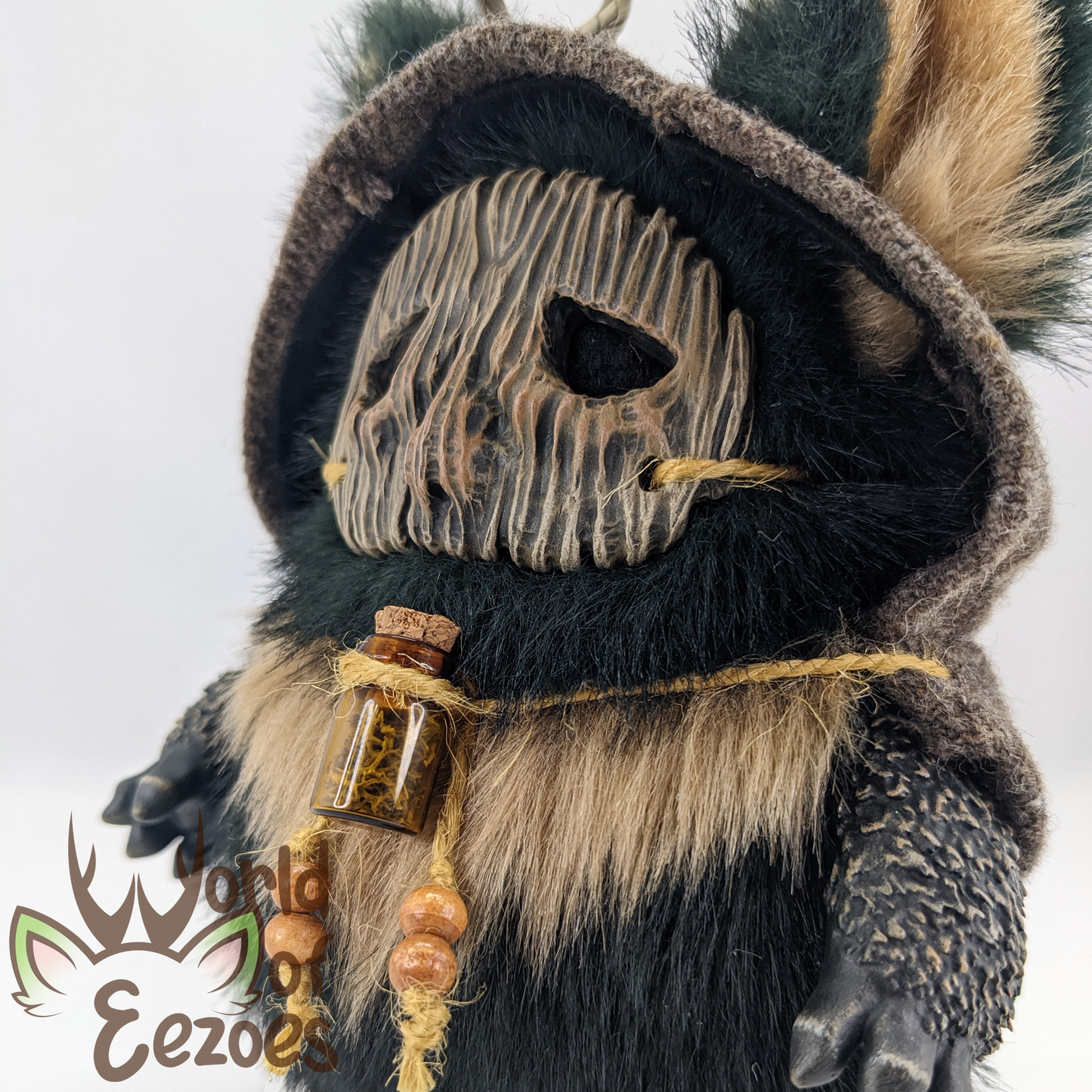 Hooded Cloak Eezoe Art Doll OOAK by KidCitizen