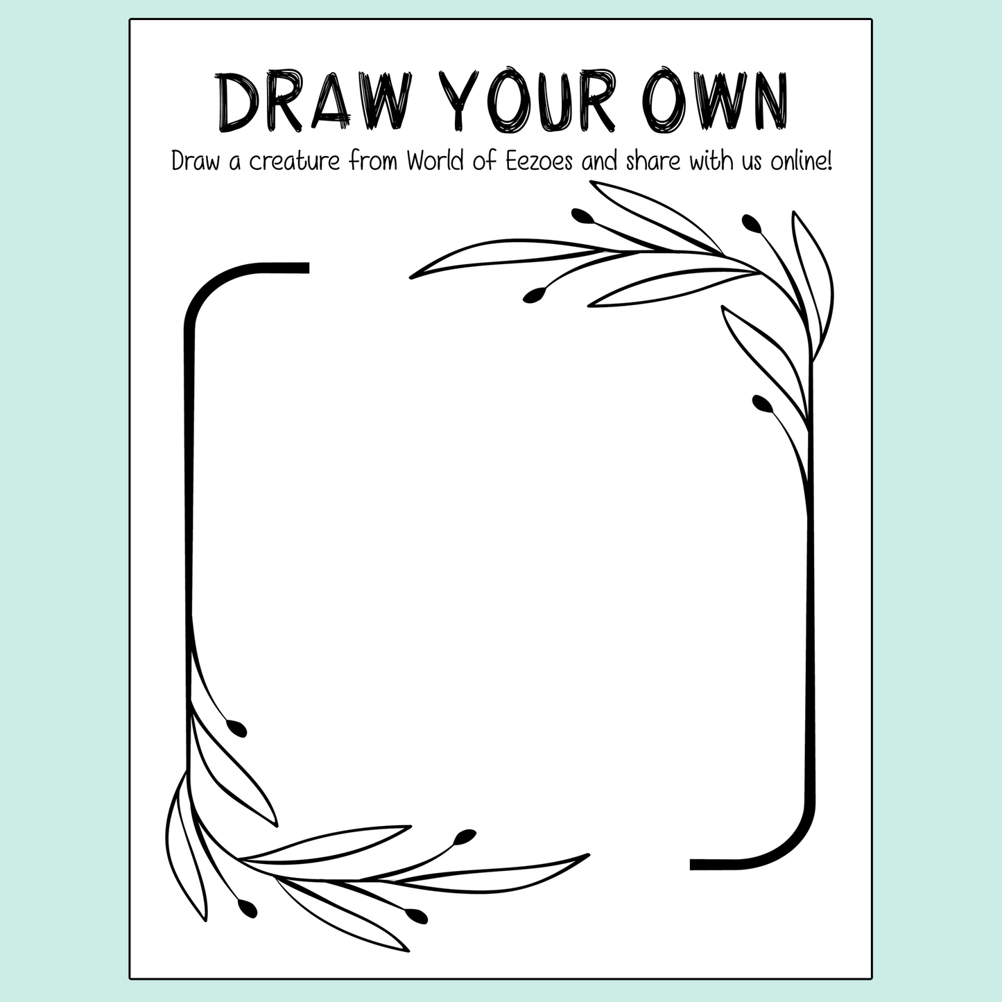 Draw Your Own! FREE Digital Download template