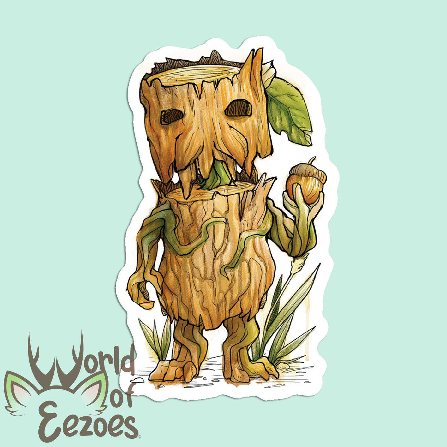 Field Guide Series VINYL STICKER Acorn Lumber Spirit