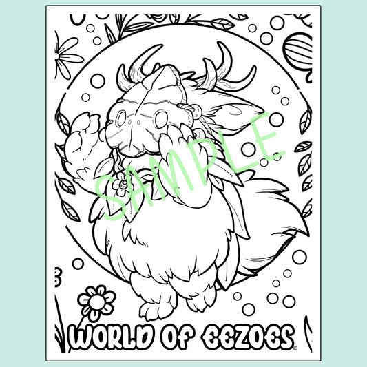 Meeka Eezoe Colouring Page FREE Digital Download