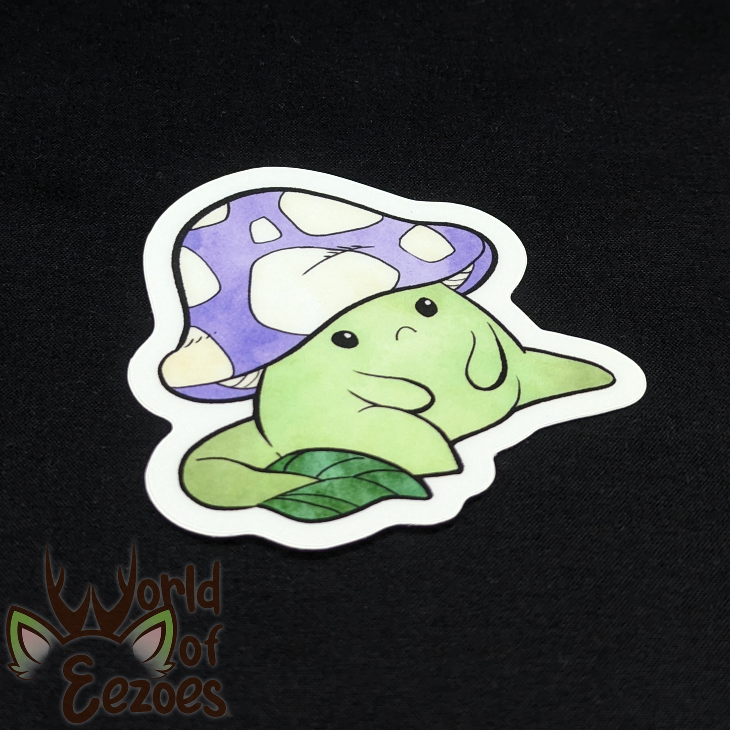 VINYL STICKER Green Grumpshroom