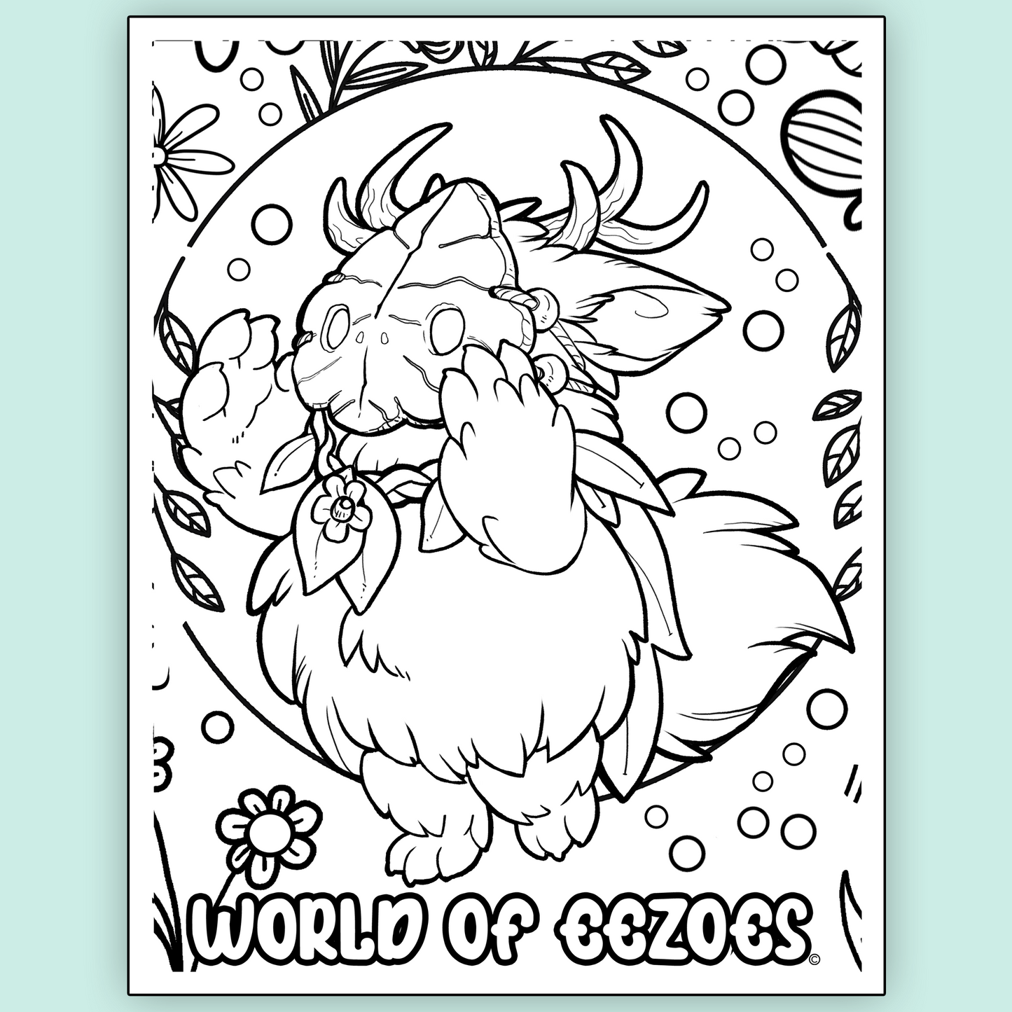 Meeka Eezoe Colouring Page FREE Digital Download