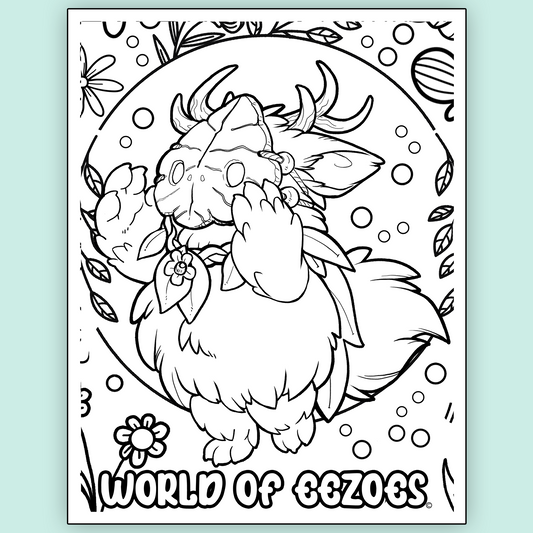 Meeka Eezoe Colouring Page FREE Digital Download