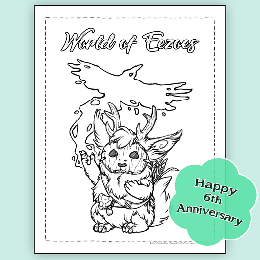 Pepita & Raven Colouring Page FREE Digital Download
