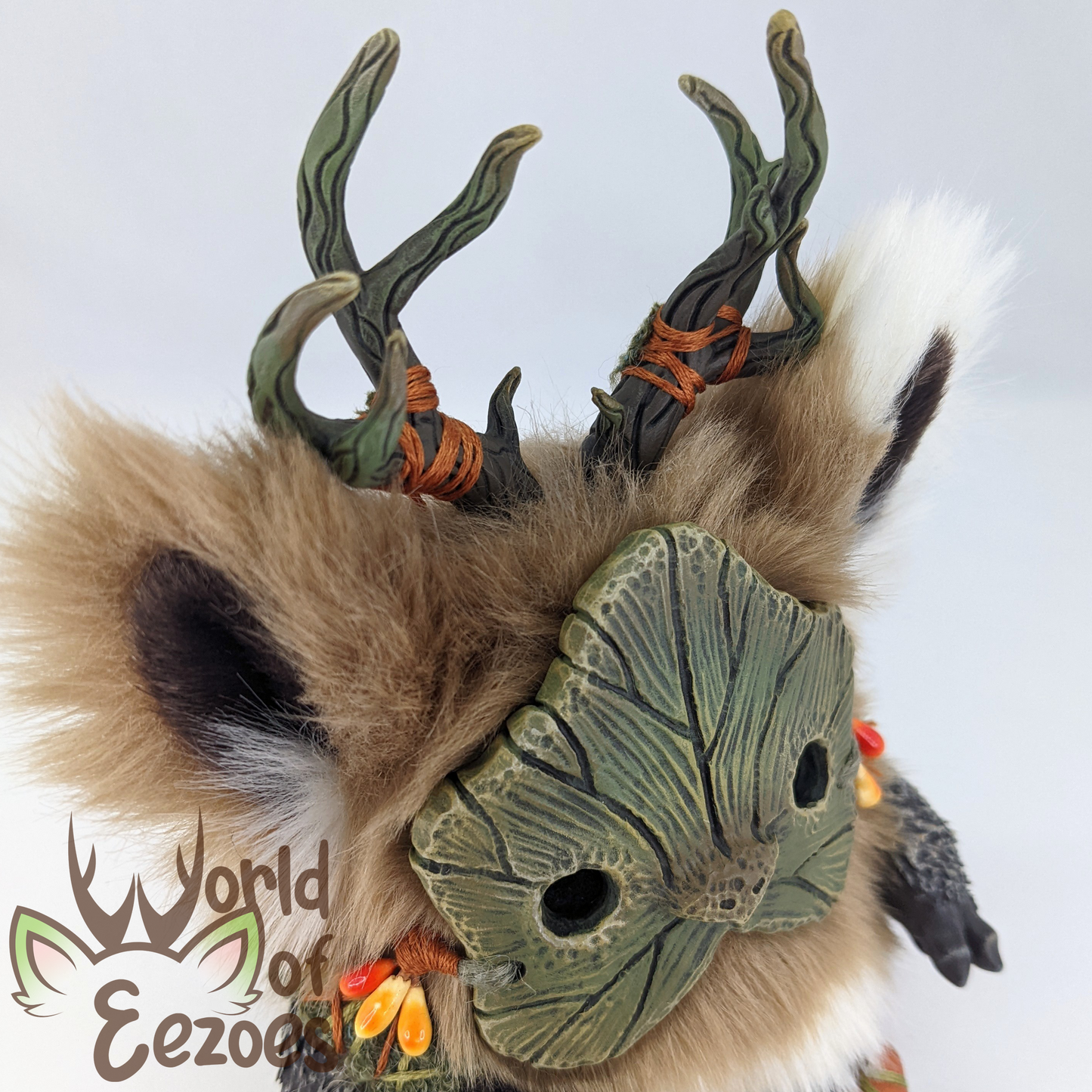 Pumpkin Leaf Eezoe Art Doll OOAK by KidCitizen