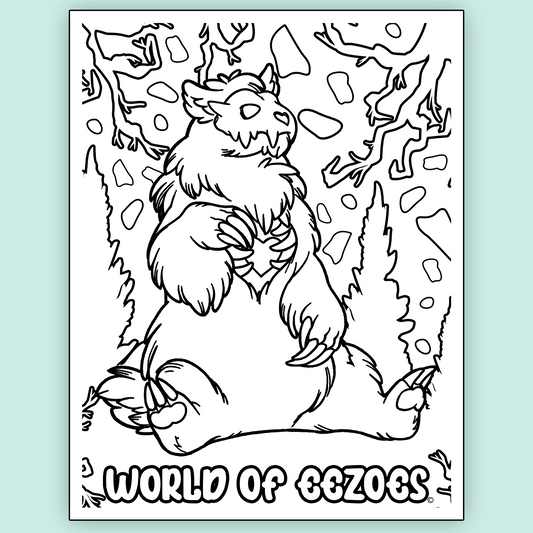 Skallhusk Colouring Page FREE Digital Download