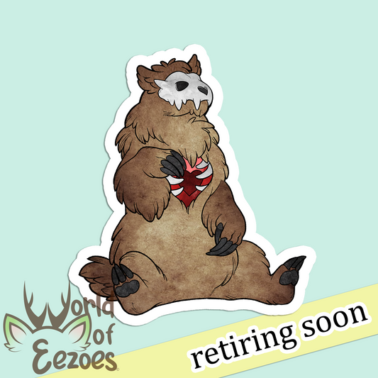 VINYL STICKER Skullhusk - Retiring Soon