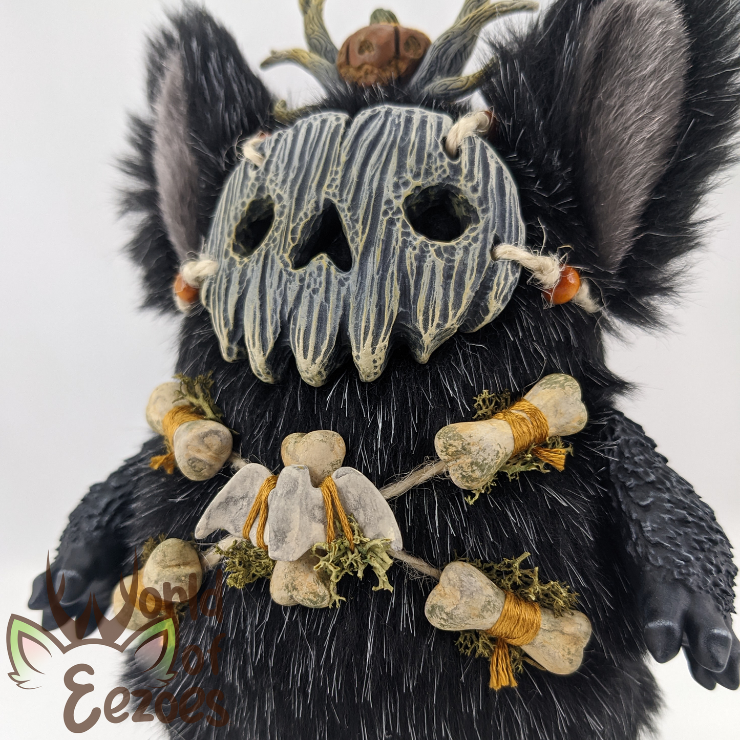 Skull Eezoe Art Doll OOAK by KidCitizen