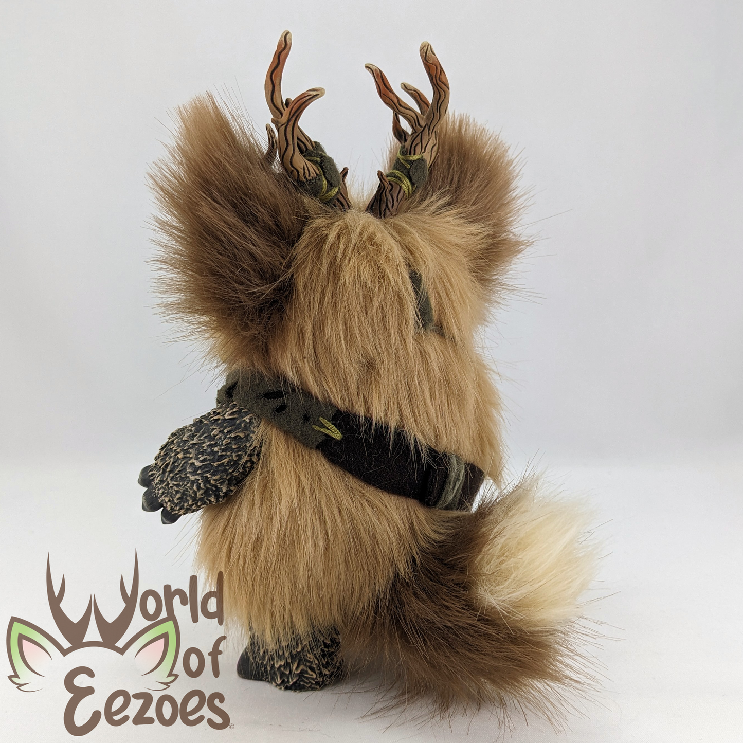 Brown Button Eezoe Art Doll OOAK by KidCitizen
